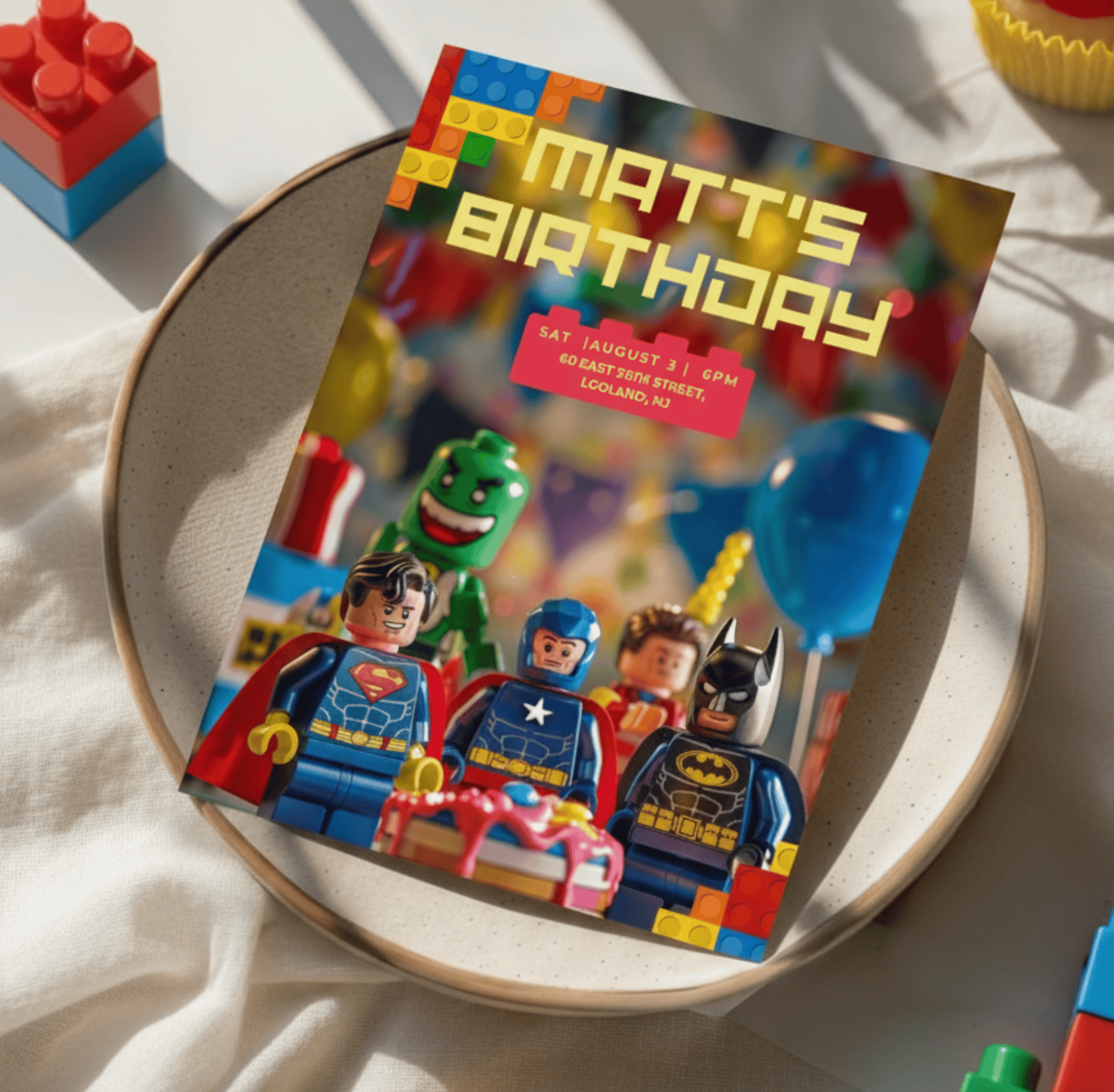 Editable Boys Birthday Invitations | Printable Kids Party Templates